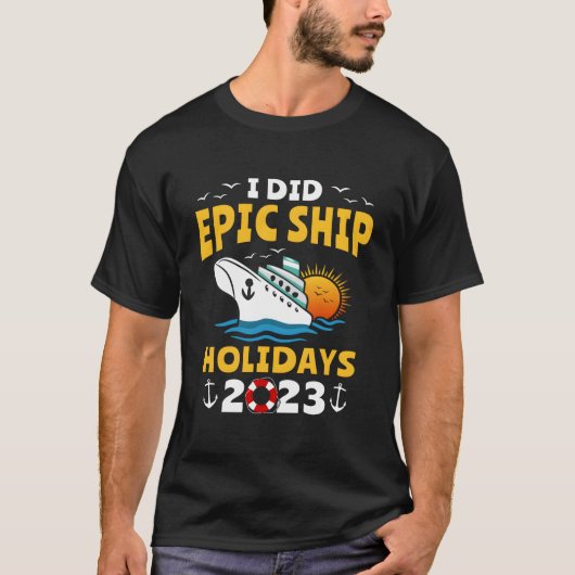 Cruising 2023 Trip Ocean Ship Cruise Tシャツ (正面)