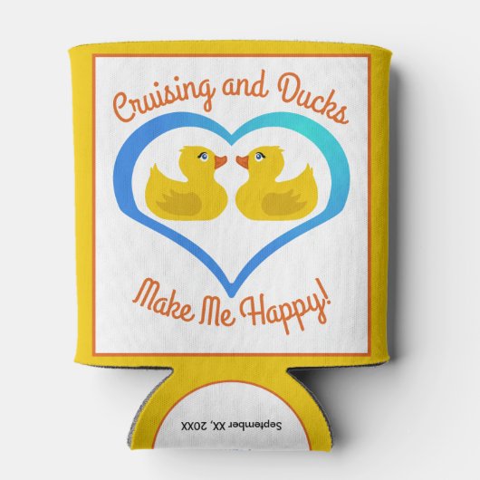 Cruising and Ducks Make Me Happy Customized 缶クーラー (裏面)