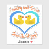 Cruising and Ducks Make Me Happy-Vacation シール (シート)