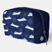 Cruising Cruise Ship Personalised Blue and White ドップキット (右コーナー)