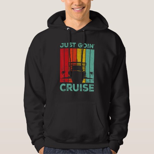 Cruising Cruise Ship Retro Just Goin Cruise パーカ (正面)