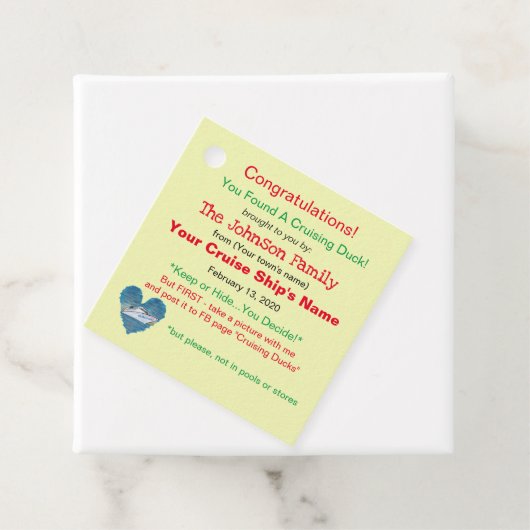 Cruising Duck Tag フェイバータグ (インサイチュ)