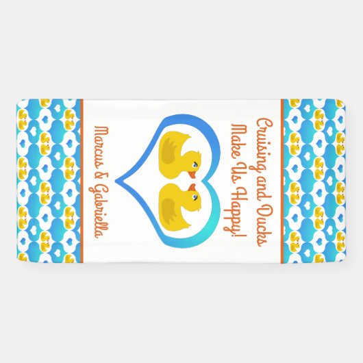 Cruising Ducks Cabin Custom Name Door 横断幕 (横)