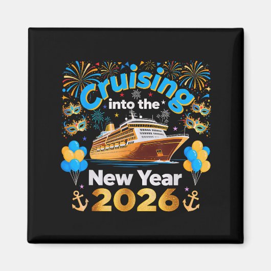 Cruising Into 2026 New Year’s Eve Cruise Vacation マグネット (正面)