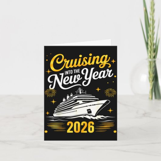 Cruising Into 2026 New Years Eve Matching Family C カード (正面)