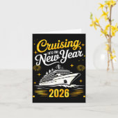 Cruising Into 2026 New Years Eve Matching Family C カード (黄色い花)