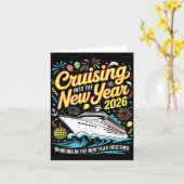 Cruising Into 2026 New Years Eve Matching Family C カード (黄色い花)