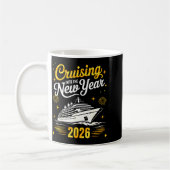 Cruising Into 2026 New Years Eve Matching Family C コーヒーマグカップ (左)