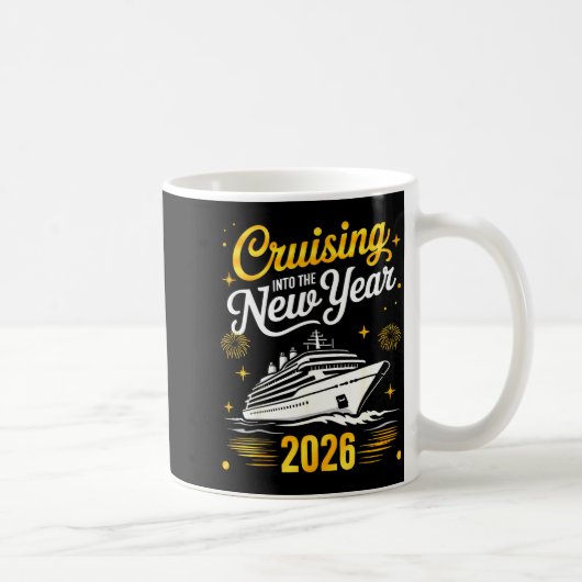 Cruising Into 2026 New Years Eve Matching Family C コーヒーマグカップ (右)