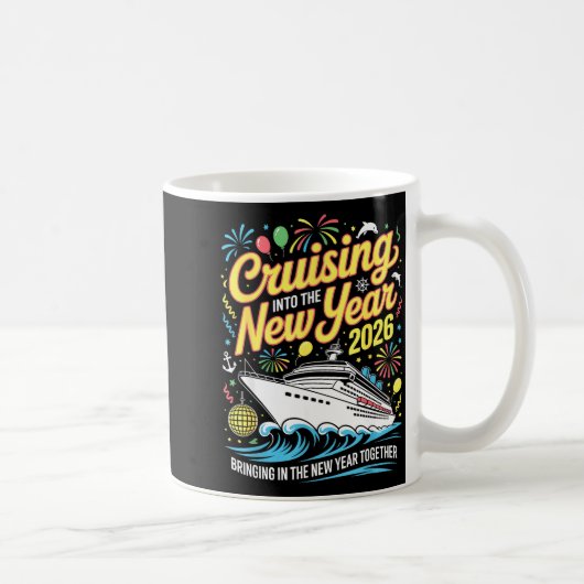 Cruising Into 2026 New Years Eve Matching Family C コーヒーマグカップ (右)