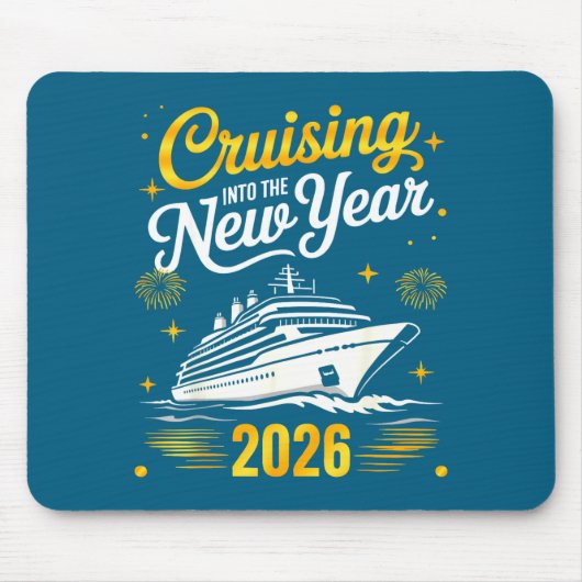 Cruising Into 2026 New Years Eve Matching Family C マウスパッド (正面)