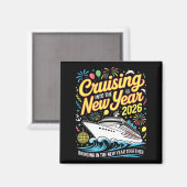 Cruising Into 2026 New Years Eve Matching Family C マグネット (正面/裏面)