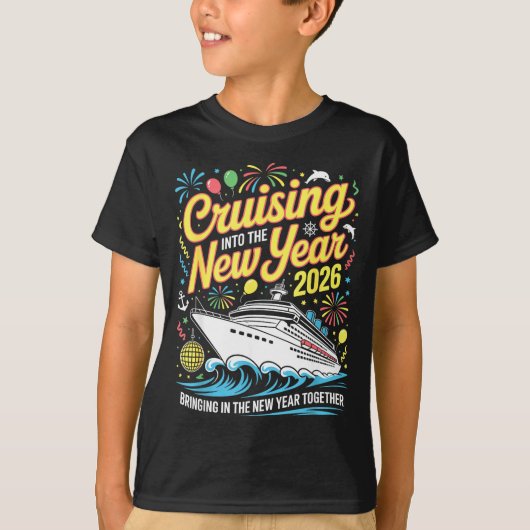 Cruising Into 2026 New Years Eve Matching Family C Tシャツ (正面)