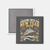 Cruising Into 2026 New Years Eve Party Favors Fami マグネット (正面/裏面)
