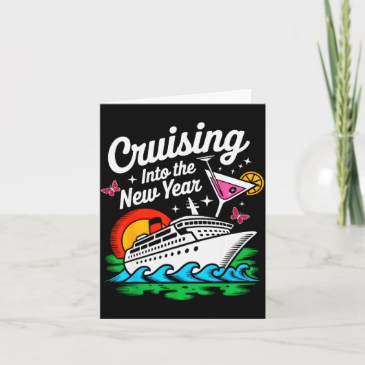 Cruising Into 2026 New Years Eve Party Matching Fa カード (正面)