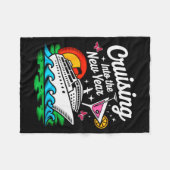 Cruising Into 2026 New Years Eve Party Matching Fa フリースブランケット (正面(横))