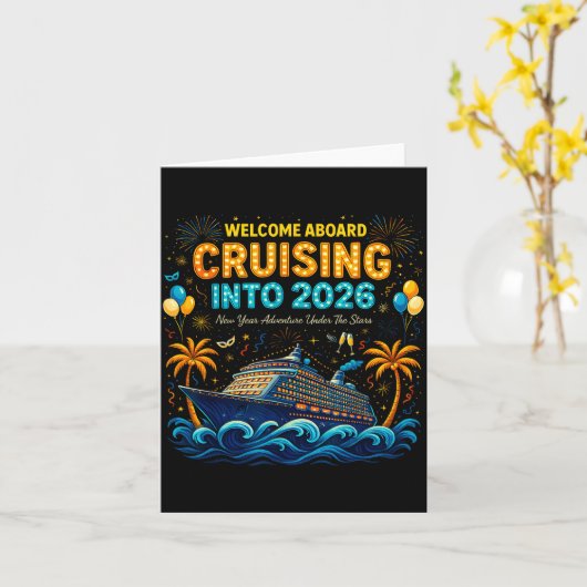 Cruising Into 2026 Trocal New Year Celebration  カード (黄色い花)