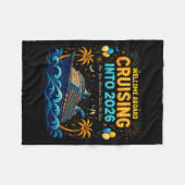 Cruising Into 2026 Trocal New Year Celebration  フリースブランケット (正面(横))