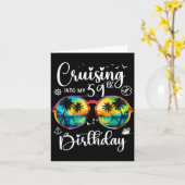 Cruising Into My 59th Birthday Trip Vacation Cruis カード (黄色い花)