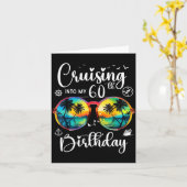 Cruising Into My 60th Birthday Trip Vacation Cruis カード (黄色い花)