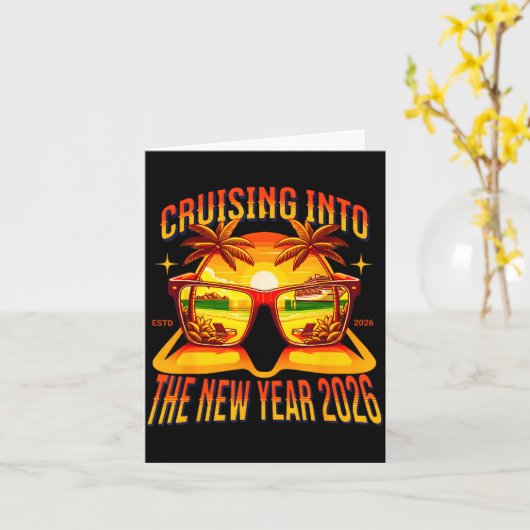 Cruising Into The New Year 2026  カード (黄色い花)