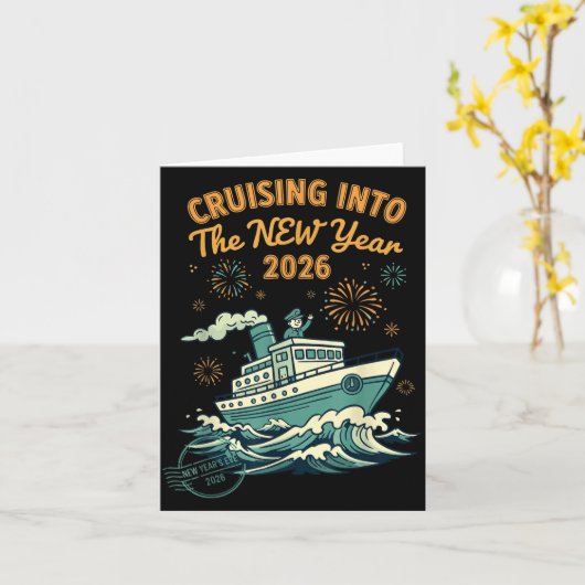 Cruising Into The New Year 2026 Adventure  カード (黄色い花)