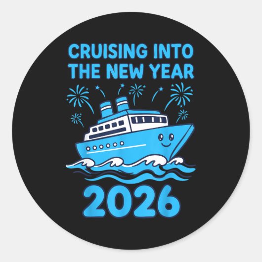 Cruising Into The New Year 2026 Celebration  ラウンドシール (正面)