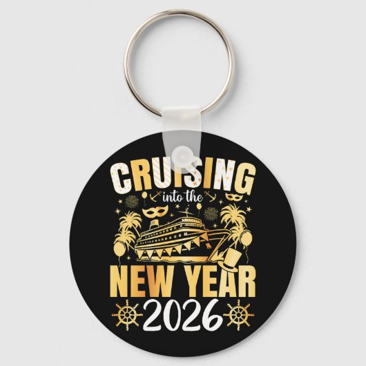 Cruising into the New Year 2026 Circle キーホルダー (正面)