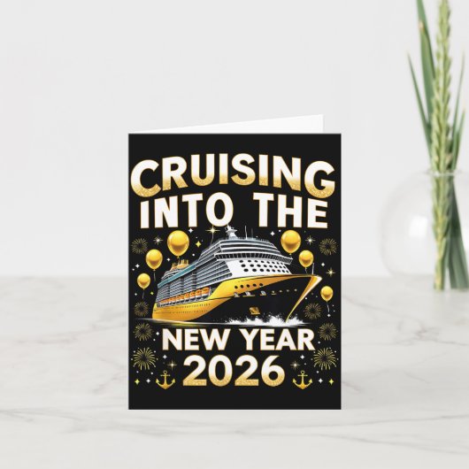 Cruising Into The New Year 2026 Cruise Party Gift  カード (正面)