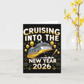 Cruising Into The New Year 2026 Cruise Party Gift  カード (黄色い花)