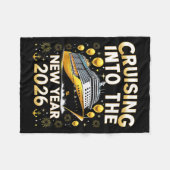 Cruising Into The New Year 2026 Cruise Party Gift  フリースブランケット (正面(横))