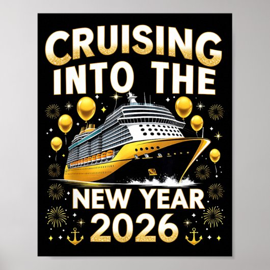 Cruising Into The New Year 2026 Cruise Party Gift  ポスター (正面)