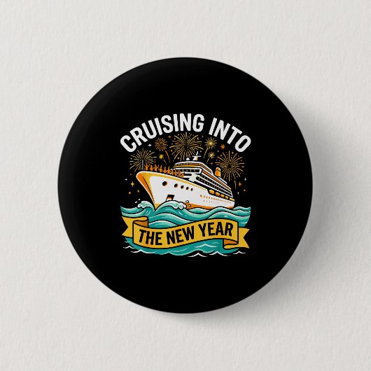Cruising Into The New Year 2026 Cruise Squad  缶バッジ (正面)