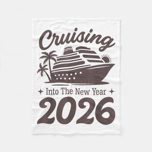 Cruising Into The New Year 2026 Cruise Vacation  フリースブランケット (正面)