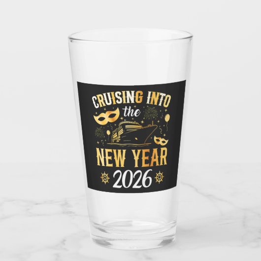 Cruising into the New Year 2026 Drinking タンブラーグラス (正面)