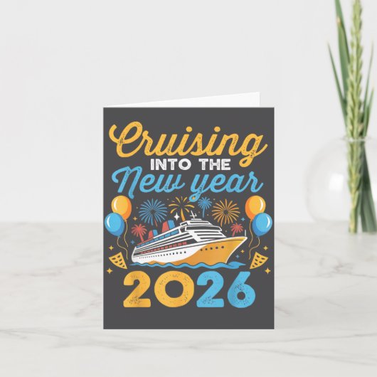 Cruising Into The New Year 2026 Family Cruise Cele カード (正面)