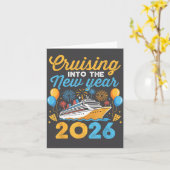 Cruising Into The New Year 2026 Family Cruise Cele カード (黄色い花)