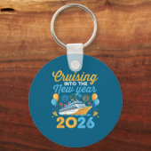 Cruising Into The New Year 2026 Family Cruise Cele キーホルダー (正面)