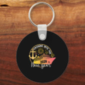 Cruising Into The New Year 2026 Happy Family Trips キーホルダー (正面)