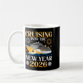 Cruising Into The New Year 2026 Happy New Year Fam コーヒーマグカップ (左)