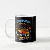 Cruising Into The New Year 2026 Happy New Year Fam コーヒーマグカップ (左)