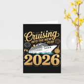 Cruising Into The New Year 2026 Matching Family Cr カード (黄色い花)