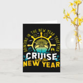 Cruising Into The New Year 2026 Matching Family Cr カード (黄色い花)