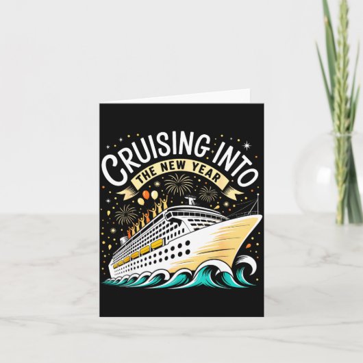 Cruising Into The New Year 2026 Matching Family Cr カード (正面)