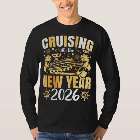 Cruising into the New Year 2026 Men LS Tシャツ (正面)