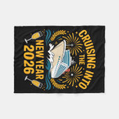 Cruising Into The New Year 2026 Sea Lovers Celebra フリースブランケット (正面(横))