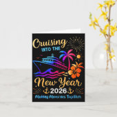Cruising Into The New Year 2026 Trip Family Matchi カード (黄色い花)