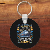Cruising Into The New Year 2026 Vacation Design  キーホルダー (正面)