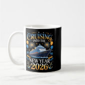 Cruising Into The New Year 2026 Vacation Design  コーヒーマグカップ (左)