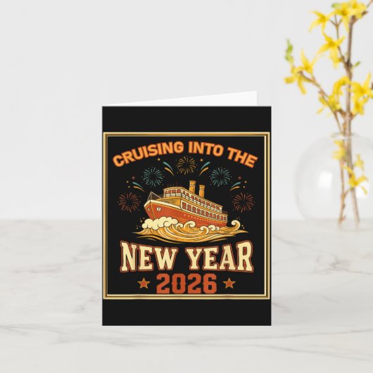 Cruising Into The New Year 2026 Voyage Fireworks  カード (黄色い花)